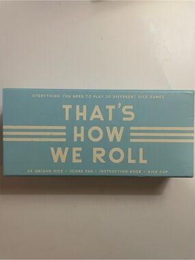 Nordstrom That's How We Roll Dice Set - Never Used
